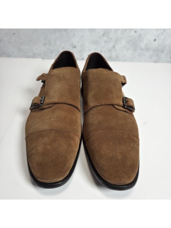 Calibrate Mens Nutmeg Suede Double Buckle Monk Strap Dress Shoes 8.5M MSCUSANO main image 7
